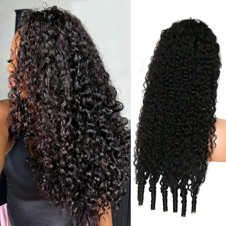 Lemoda Pre-Bleached Wear Go Glueless Wig 5x5 13x6 Burmese Curly HD Lace Front Wigs 210%