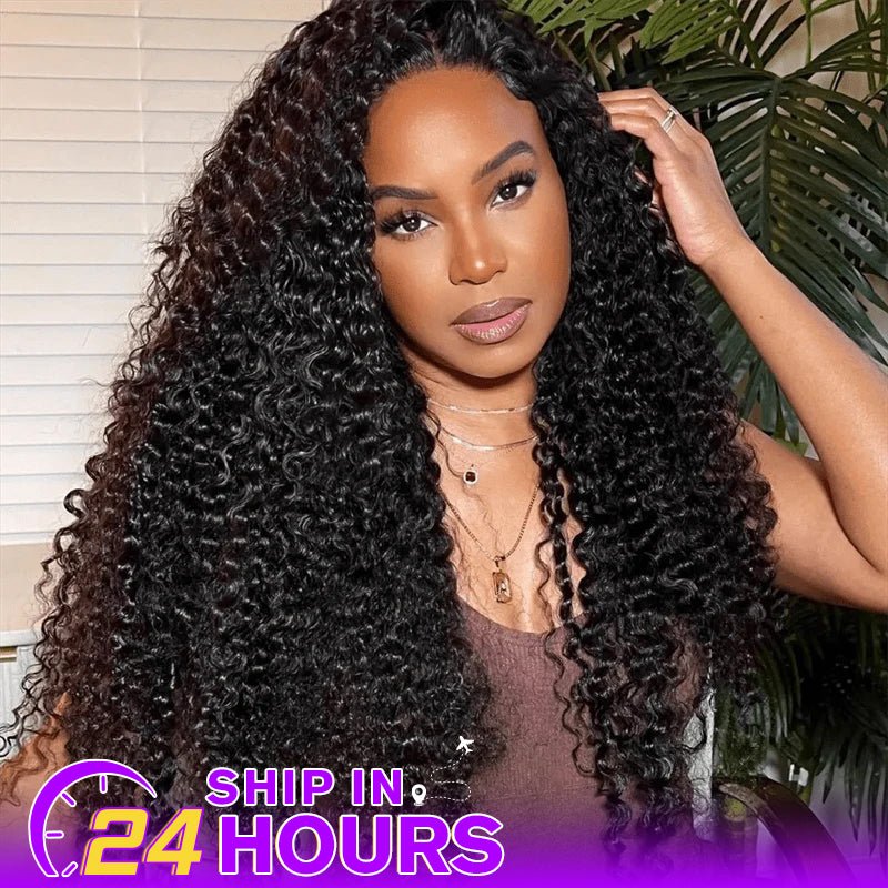 Curly Wave 13x4 13x6 Transparent Lace Front Wigs Human Hair For Women - Lemoda Hair