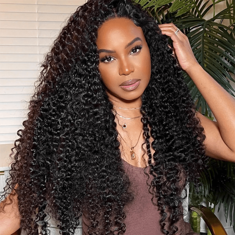 Curly Wave 13x4 Transparent Lace Front Wigs Human Hair For Women - Lemoda Hair