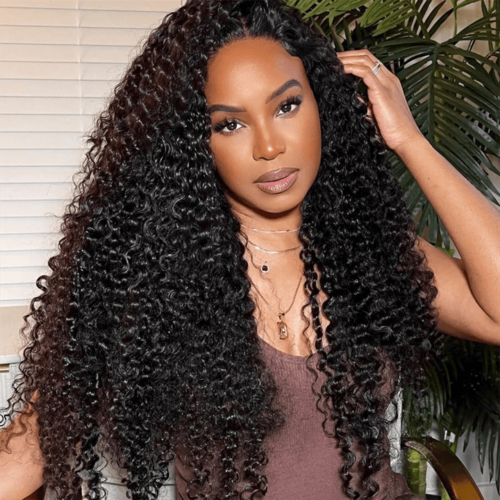 Curly Wave 13x4 Transparent Lace Front Wigs Human Hair For Women - Lemoda Hair