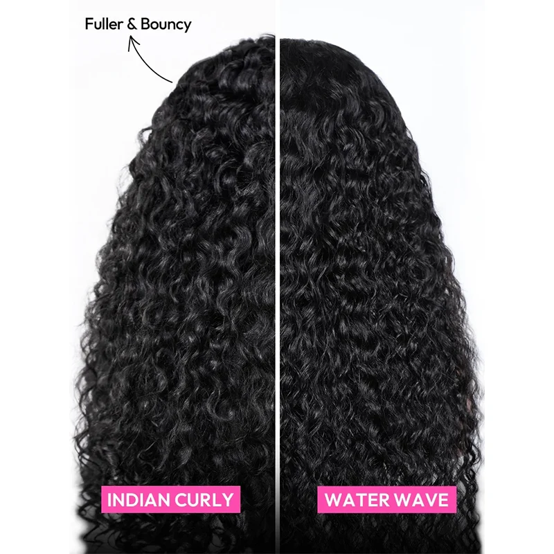 Lemoda Indian Curly Hair Bundles Double Weft Human Hair Extensions 1/3/4 Pcs