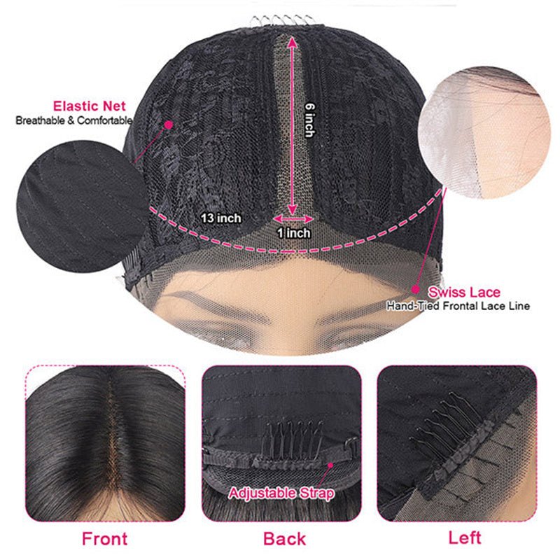 Flash Sale | Lemoda 13x6x1 T Part Lace Wig 100% Human Hair Wigs 150% - Lemoda Hair