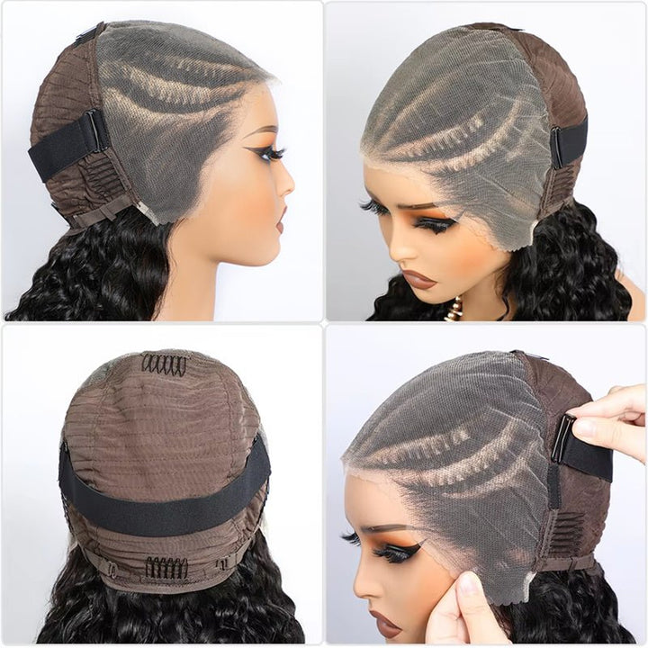 Flash Sale | Lemoda Pre Braided Lace Front Wig Water Wave 13x6 Lace Frontal Human Hair Wig - Lemoda Hair