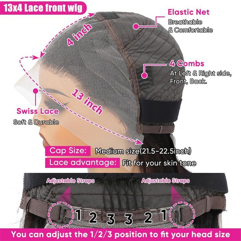 Flash Sale | Lemoda Short Bob Wigs Straight Hair 13x4 Frontal Bob Wigs 150% - Lemoda Hair