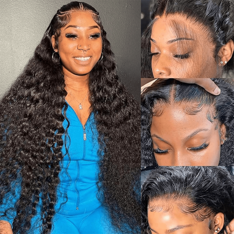 Glueless Wear Go Wig 7x5 Lace Wigs Water Wave Bleached Knots Human Hair Wigs - Lemoda Hair