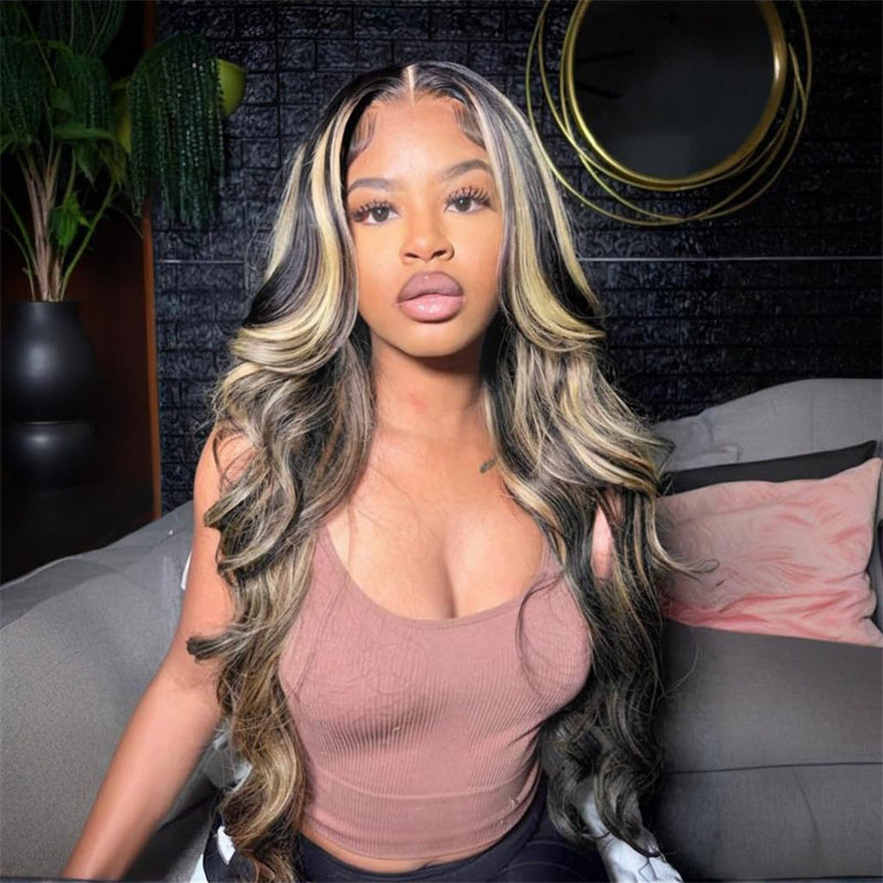 Lemoda P1b/27 Human Hair Wigs Body Wave 13x4 HD Lace Front Wigs for Women