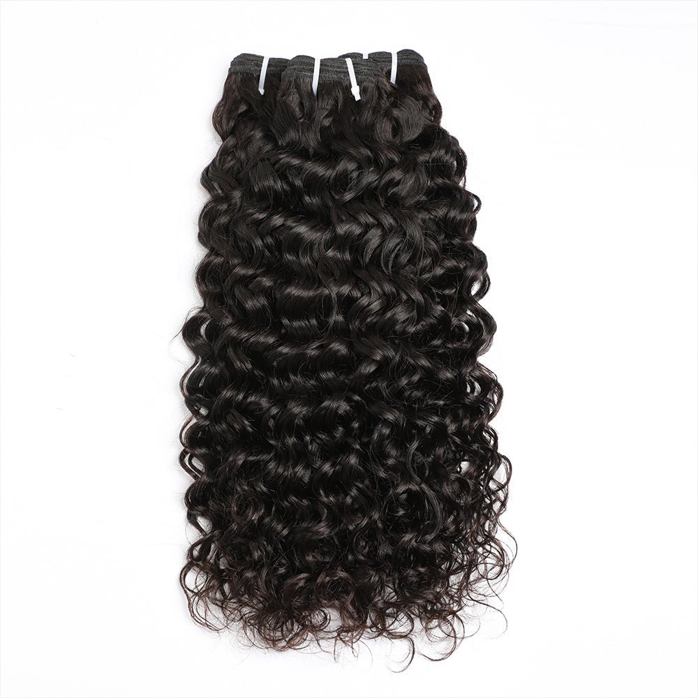 Indian Virgin Hair Water Wave 3 Bundles Natural Black - Lemoda Hair
