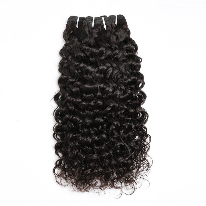 Indian Virgin Hair Water Wave 3 Bundles Natural Black - Lemoda Hair