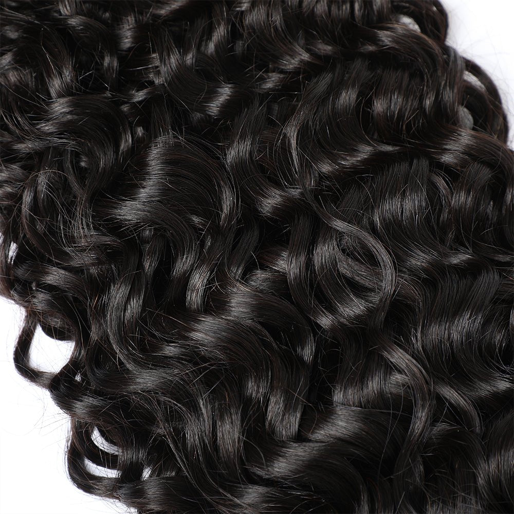 Indian Virgin Hair Water Wave 3 Bundles Natural Black - Lemoda Hair