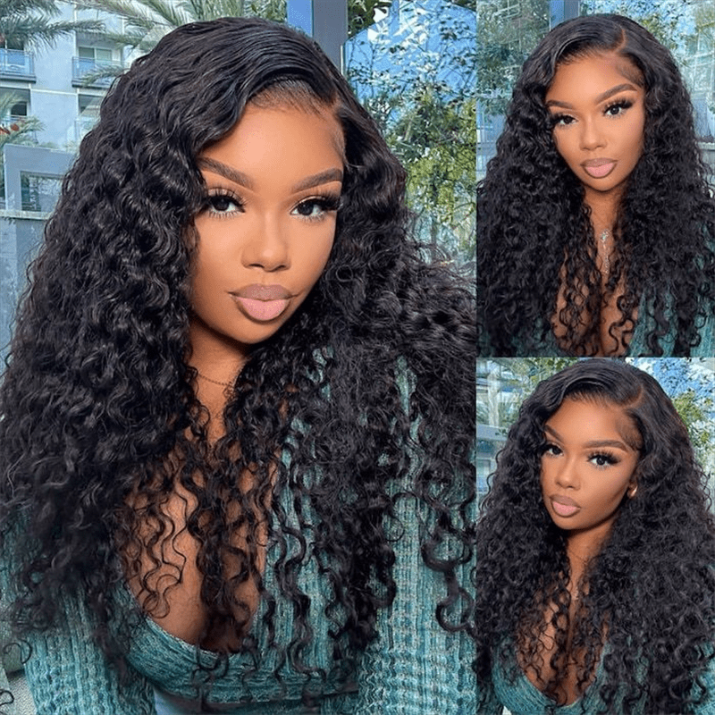 Lemoda 100% Virgin Human Hair 13x6 Lace Frontal Wig Super Secure Water Wave Transparent Lace Wig - Lemoda Hair