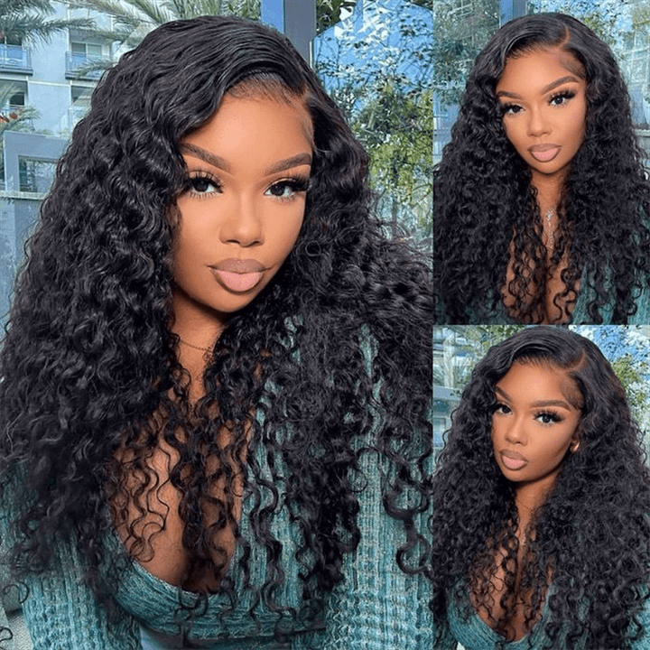 Lemoda 100% Virgin Human Hair 13x6 Lace Frontal Wig Super Secure Water Wave Transparent Lace Wig - Lemoda Hair