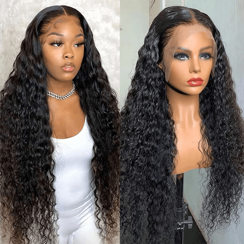 Lemoda 100% Virgin Human Hair 13x6 Lace Frontal Wig Super Secure Water Wave Transparent Lace Wig - Lemoda Hair
