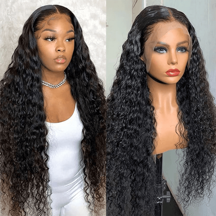 Lemoda 100% Virgin Human Hair 13x6 Lace Frontal Wig Super Secure Water Wave Transparent Lace Wig - Lemoda Hair