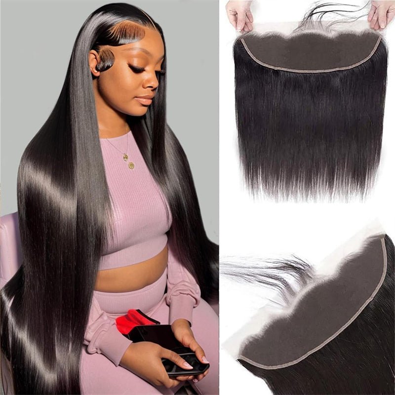 Lemoda Straight Hair 13x4 Ear to Ear HD Lace Frontal Closure With Baby ...
