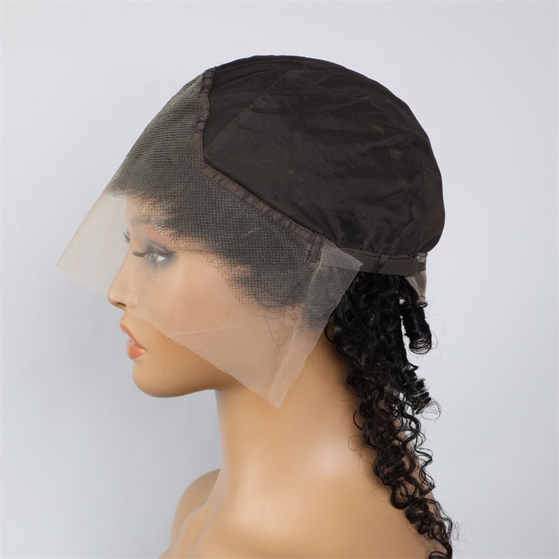 Lemoda 13x4 Lace Front Wig Cap Burmese Curly Human Hair - Lemoda Hair