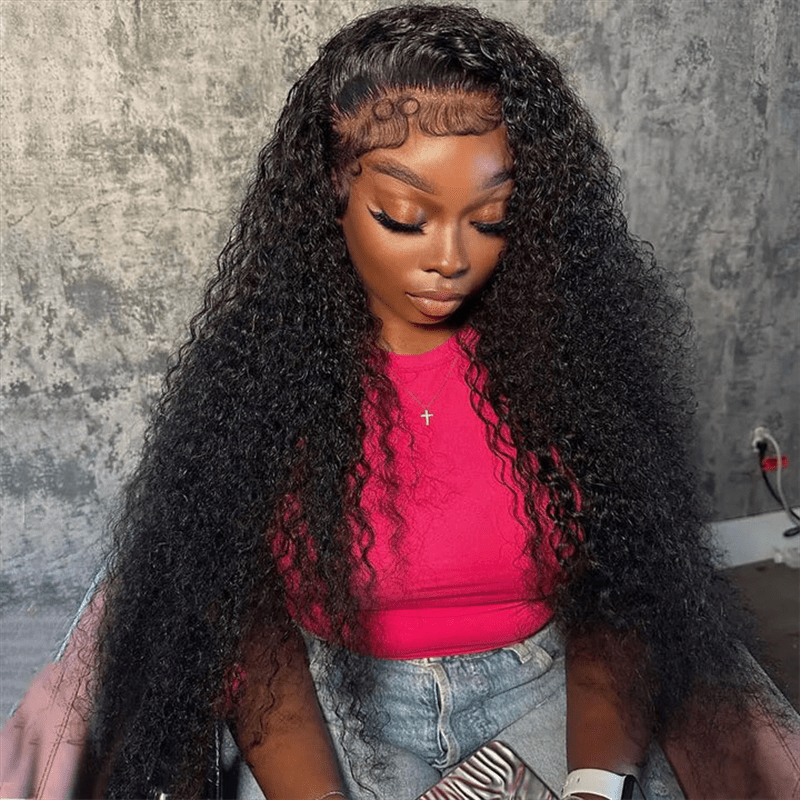 Lemoda 13x4 Lace Front Wigs Curly Wave Human Hair Wig 210% Limited Deals - Lemoda Hair