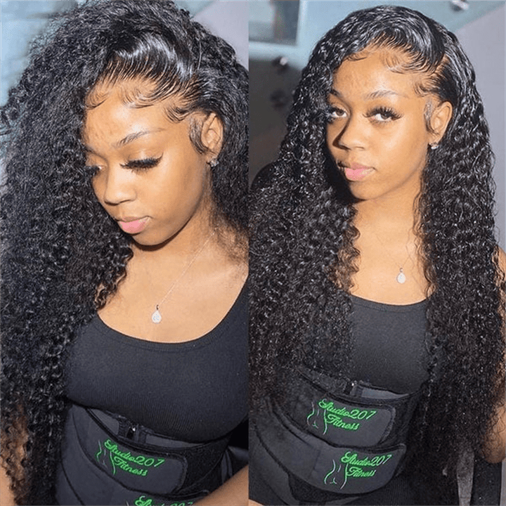 Lemoda 13x4 Lace Front Wigs Curly Wave Human Hair Wig 210% Limited Deals - Lemoda Hair