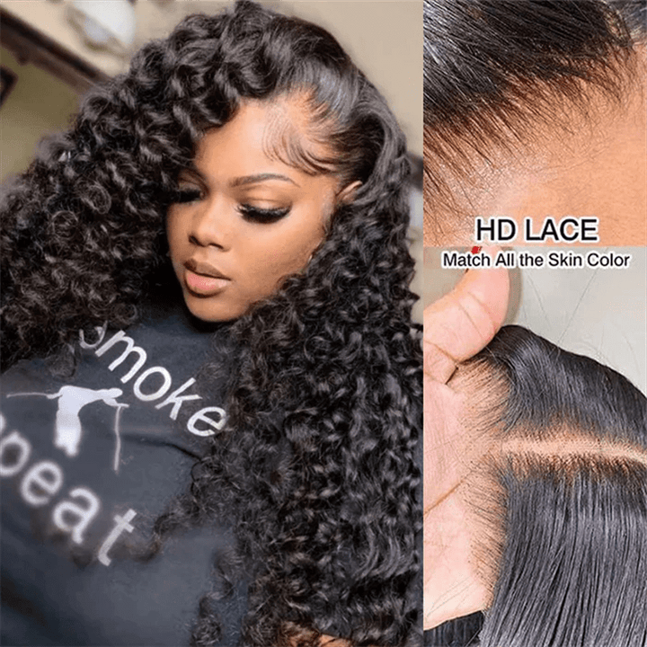 Lemoda 13x6 HD Lace Bouncy Wand Curls With Voluminous 5x5 Pre - Cut Lace Glueless Wear Go Wig - Lemoda Hair