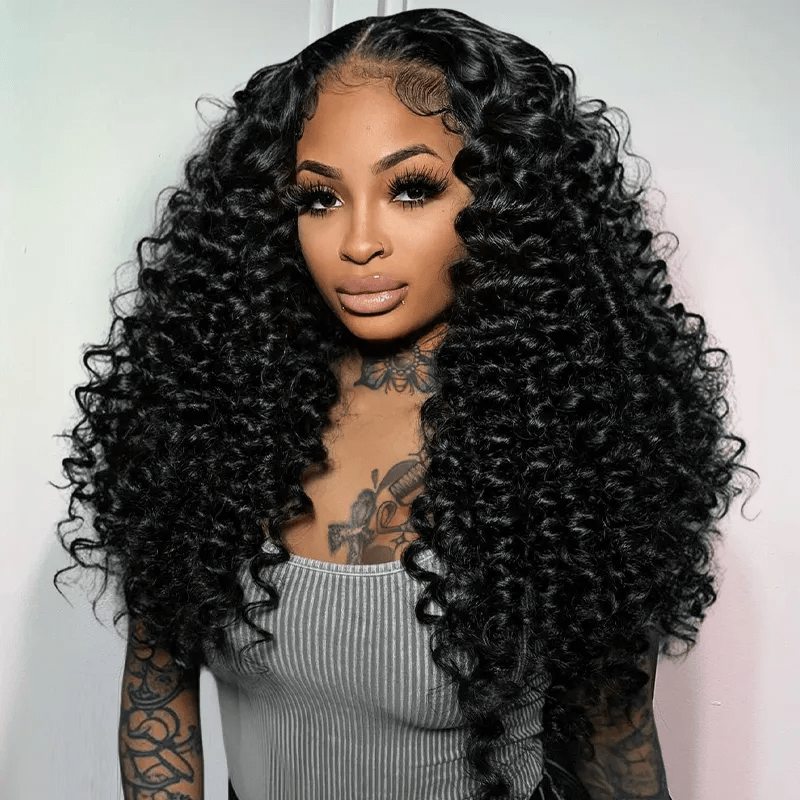 Lemoda 13x6 HD Lace Bouncy Wand Curls With Voluminous 5x5 Pre - Cut Lace Glueless Wear Go Wig - Lemoda Hair