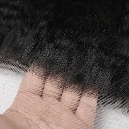 Lemoda 13x6 HD Transparent Lace Frontal Kinky Straight Ear to Ear Lace Frontal Natural Hairline - Lemoda Hair