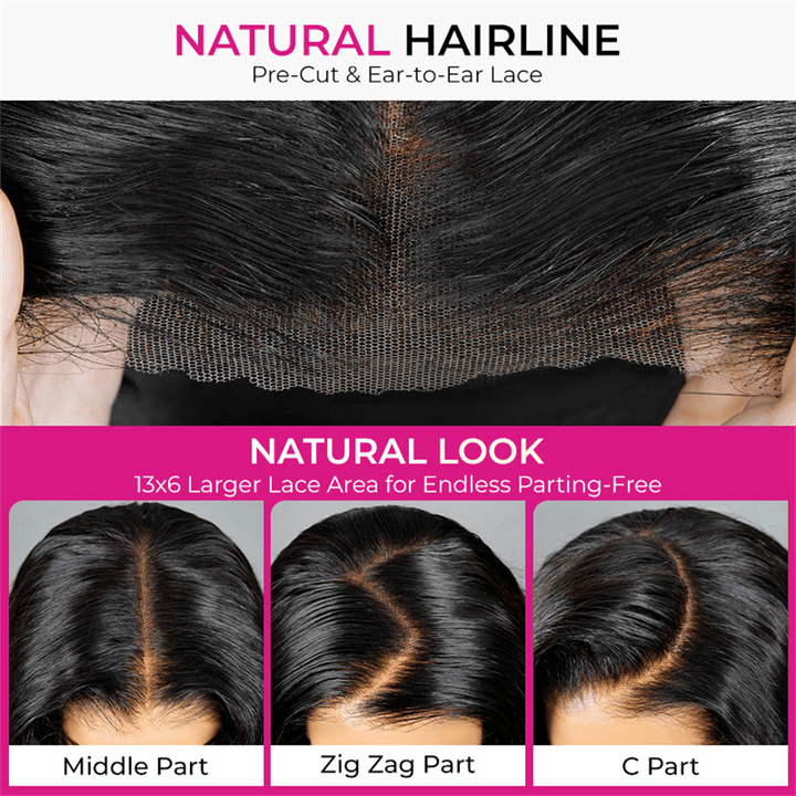 Lemoda 13x6 Lace Front Wigs Human Hair Deep Wave Glueless Wig Bleached Knots - Lemoda Hair