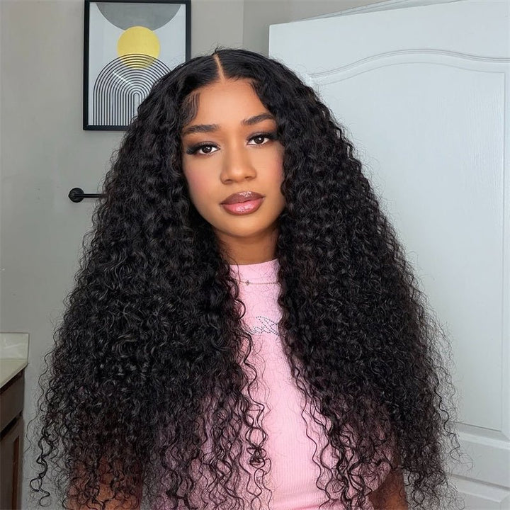 Lemoda 13x6 Lace Frontal Wig Indian Curly Human Hair Wig With Fluffy Bouncy Curls - Lemoda Hair