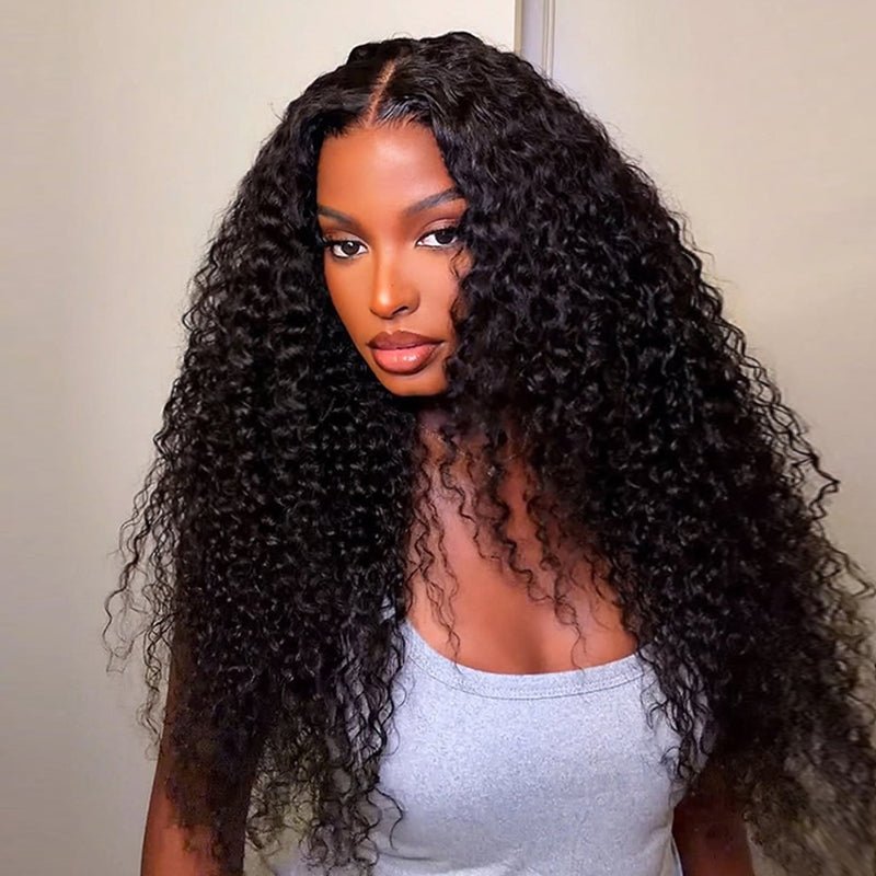 Lemoda 13x6 Lace Frontal Wig Indian Curly Human Hair Wig With Fluffy Bouncy Curls - Lemoda Hair