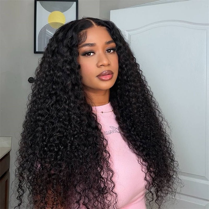 Lemoda 13x6 Lace Frontal Wig Indian Curly Human Hair Wig With Fluffy Bouncy Curls - Lemoda Hair