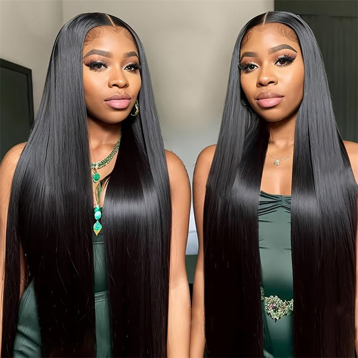 Lemoda 13X6 Lace Frontal Wigs Human Hair Transparent Lace Straight Long inches Brazilian Virgin Hair - Lemoda Hair