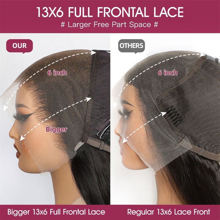 Lemoda 13x6 Lace Frontal Wigs Straight Hair Skinlike HD Lace Human Hair Wigs Long Inches Brazilian Virgin Hair - Lemoda Hair
