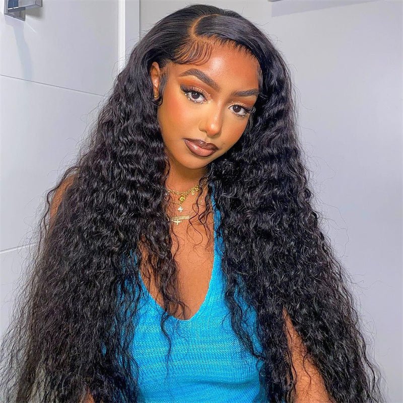 Lemoda 13x6 Real HD Invisible Lace frontal Human Hair Wig 180% Full Density Water Wave - Lemoda Hair