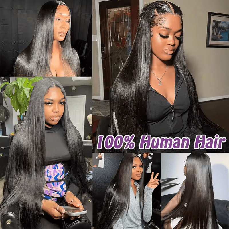 Lemoda 15A Bone Straight Human Hair Extensions Double Weft 1/3/4 PCS - Lemoda Hair