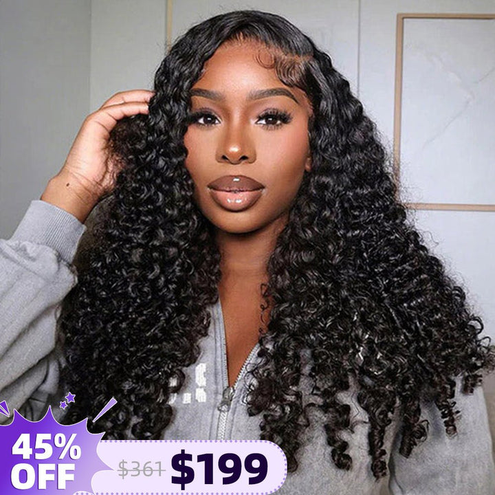 Lemoda 16A Burmese Curly 13x6 HD Lace Full Frontal Human Hair Wigs 250% Density Limited Sale - Lemoda Hair