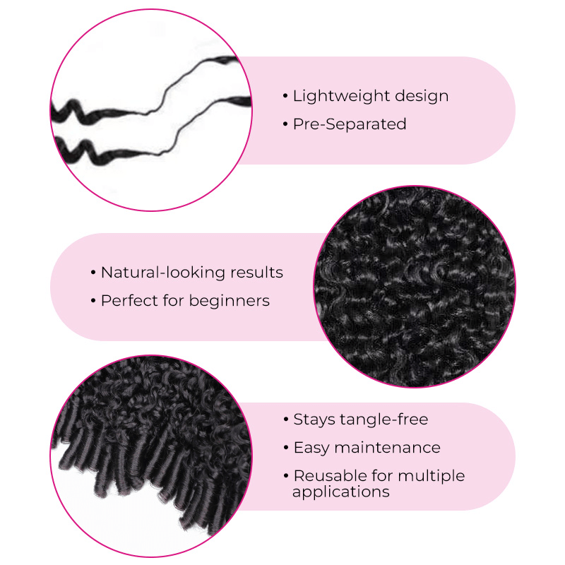 Lemoda 16A Burmese Curly Crochet Human Hair Extension Limited Sale - Lemoda Hair