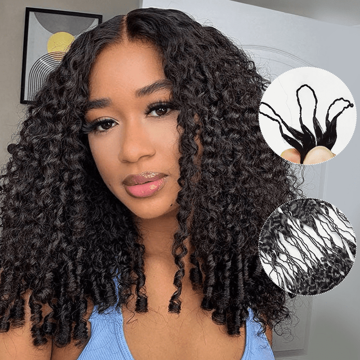 Lemoda 16A Burmese Curly Crochet Human Hair Extension Limited Sale - Lemoda Hair