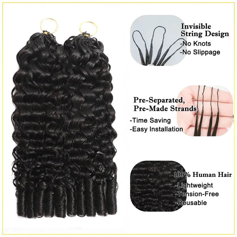 Lemoda 16A Burmese Curly Miracle Knots Crochet Human Hair Extension Limited Sale - Lemoda Hair
