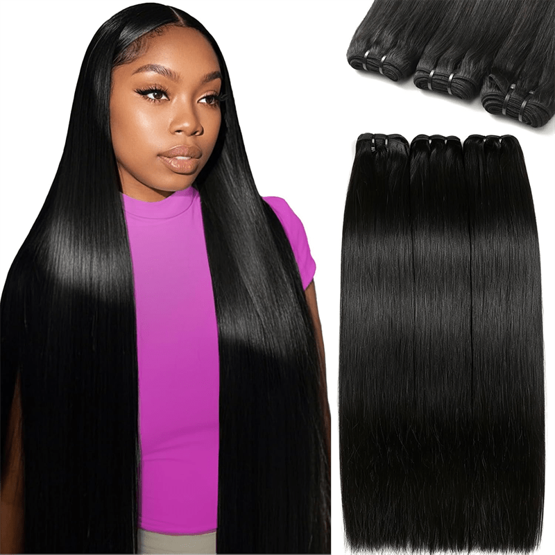 Lemoda 16A Double Drawn Straight Hair Unprocessed Virgin Human Hair Extension - Lemoda Hair