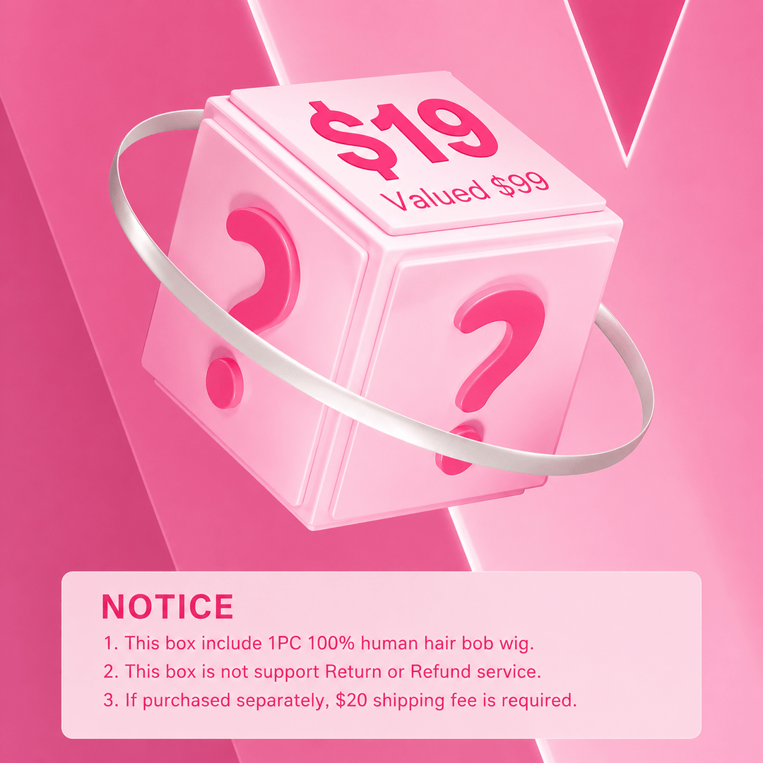 Lemoda $19 Surprise Box Randomly Get 6'' - 12'' Short Bob Wig Valued $99 - Lemoda Hair