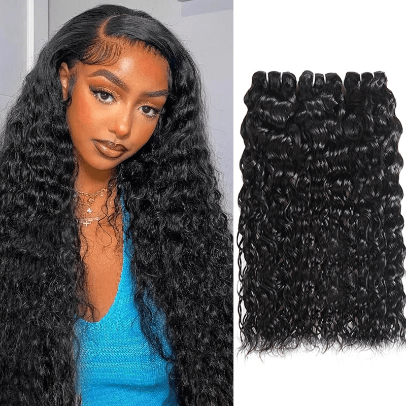 Lemoda 3 Bundles Peruvian Water Wave Human Hair Extensions - Lemoda Hair
