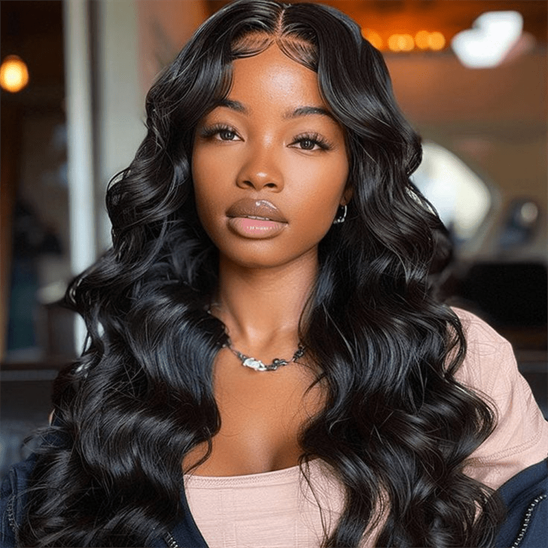 Lemoda 3 In 1 Half Wig Glueless Install Invisible Body Wave Half Wig Beginner Friendly - Lemoda Hair
