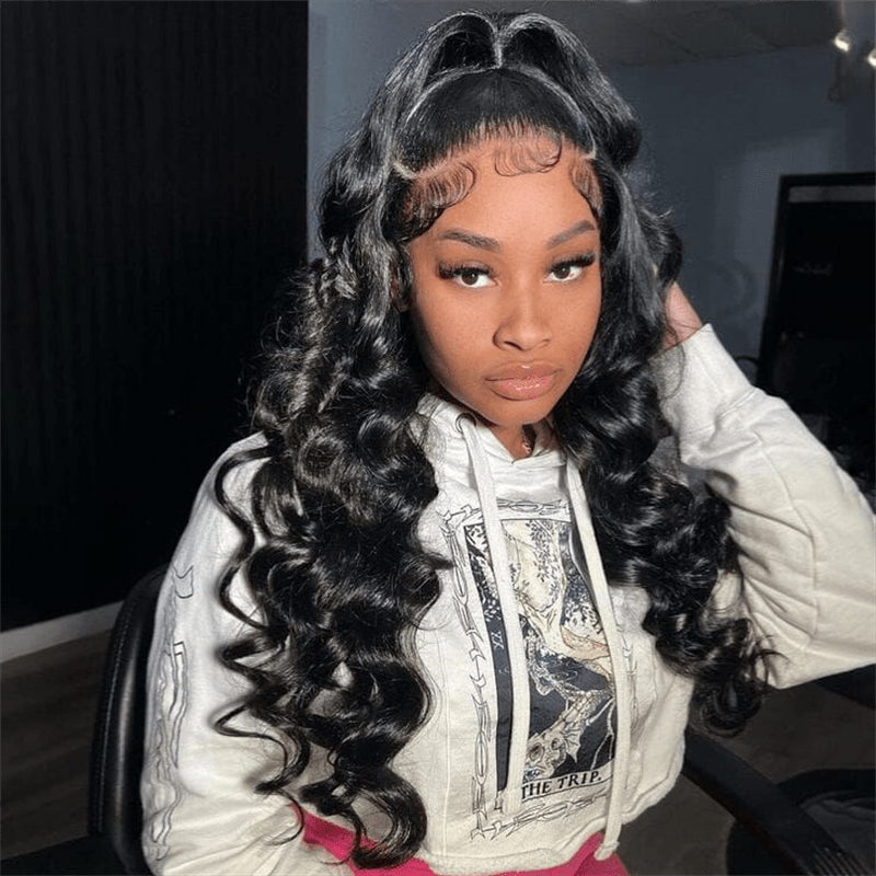 Lemoda 3 In 1 Half Wig Glueless Install Invisible Body Wave Half Wig Beginner Friendly - Lemoda Hair