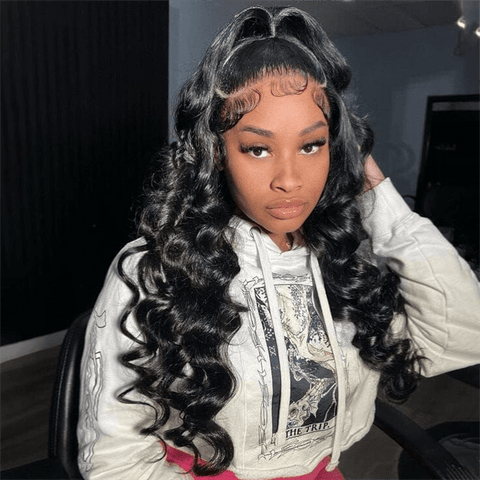 Lemoda 3 In 1 Half Wig Glueless Install Invisible Body Wave Half Wig Beginner Friendly - Lemoda Hair