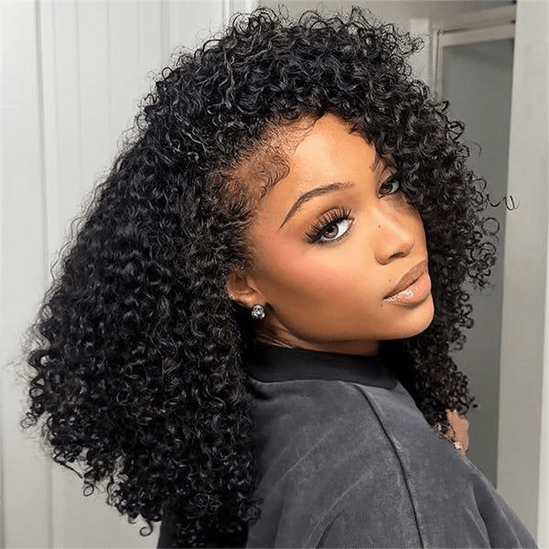 Lemoda 3 In 1 Half Wig Kinky Curly Glueless Flexi - Fit Drawstring Wig Comfortable Fit - Lemoda Hair