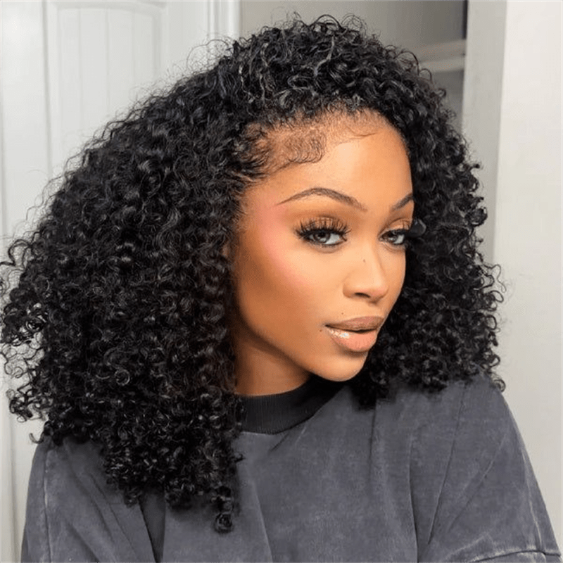 Lemoda 3 In 1 Half Wig Kinky Curly Glueless Flexi - Fit Drawstring Wig Comfortable Fit - Lemoda Hair
