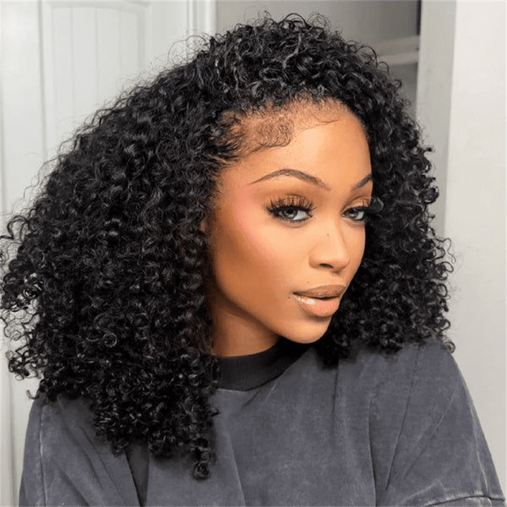 Lemoda 3 In 1 Half Wig Kinky Curly Glueless Flexi - Fit Drawstring Wig Comfortable Fit - Lemoda Hair