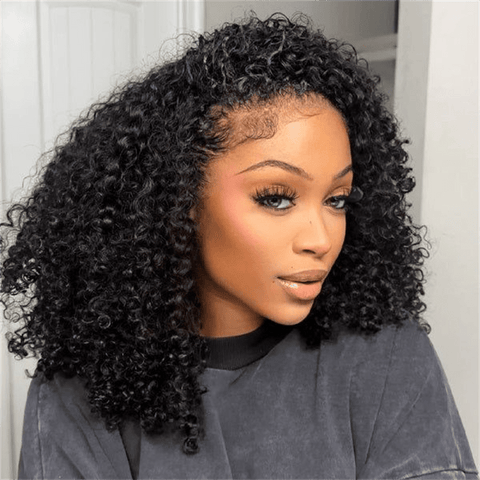 Lemoda 3 In 1 Half Wig Kinky Curly Glueless Flexi - Fit Drawstring Wig Comfortable Fit - Lemoda Hair