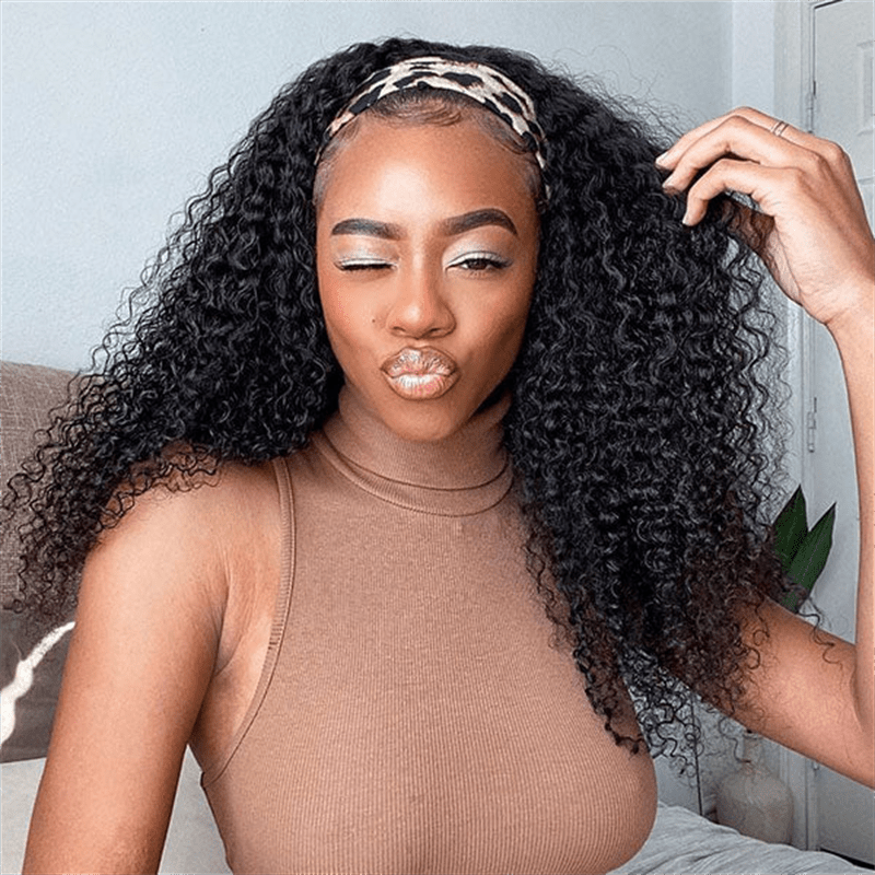 Lemoda 3 In 1 Half Wig Kinky Curly Glueless Flexi - Fit Drawstring Wig Comfortable Fit - Lemoda Hair