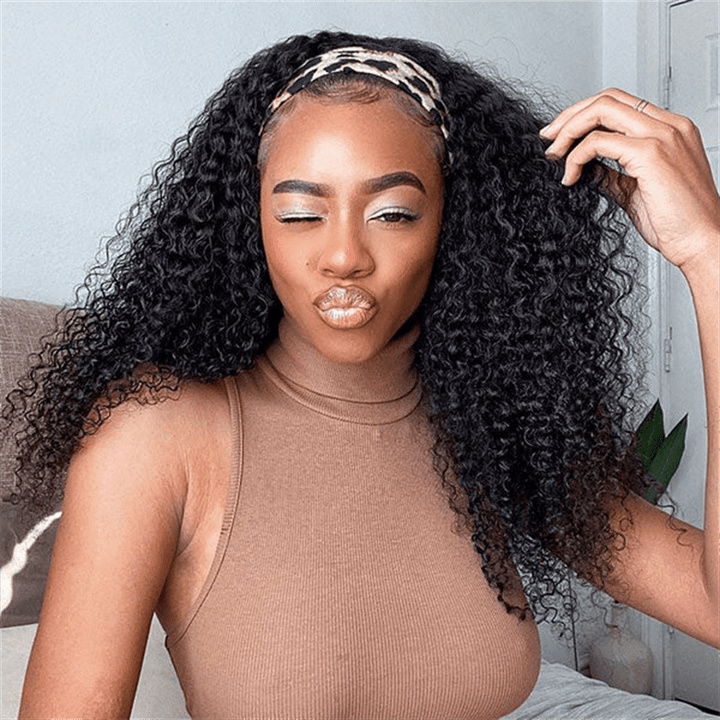 Lemoda 3 In 1 Half Wig Kinky Curly Glueless Flexi - Fit Drawstring Wig Comfortable Fit - Lemoda Hair