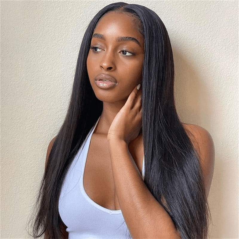 Lemoda 3 In 1 Half Wig Natural Look Invisible Straight Half Wig With Drawstring - Lemoda Hair