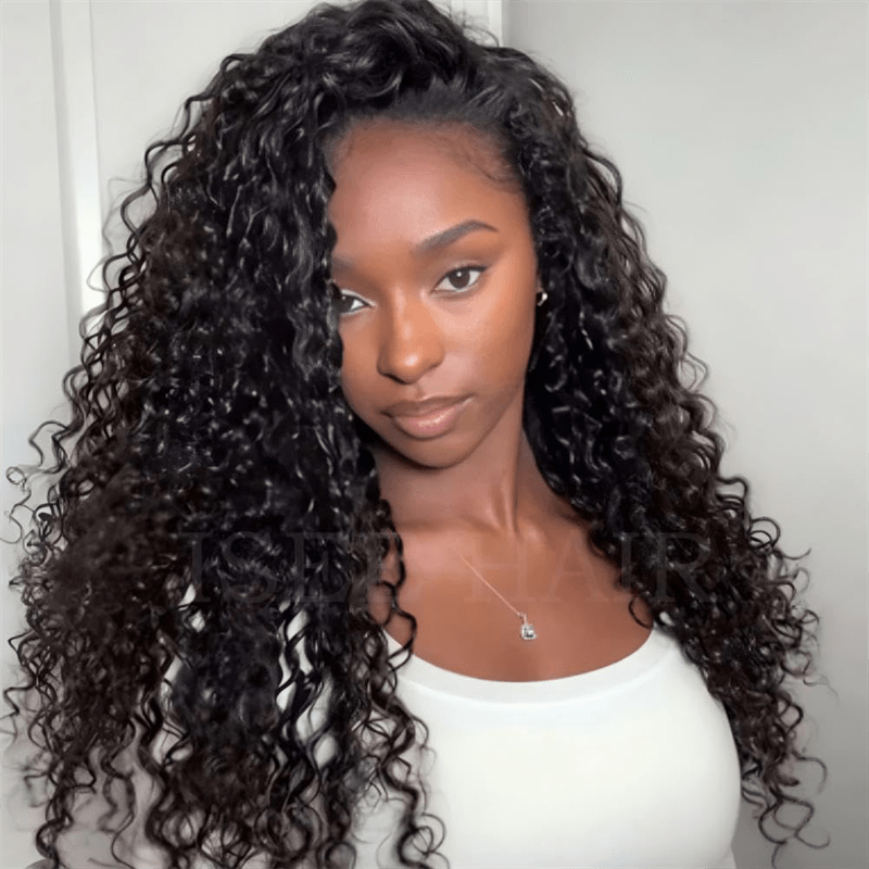 Lemoda 3 In 1 Half Wig Water Wave Flexible Fit Half Wig With Drawstring Beginner Friendly - Lemoda Hair